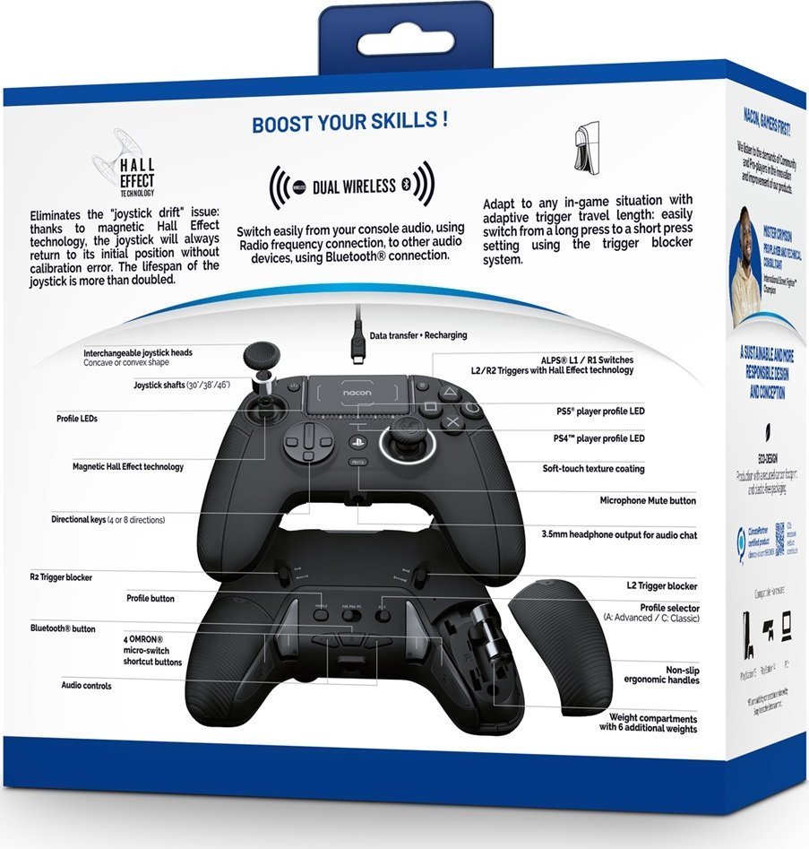 Nacon Revolution 5 Pro Controller, Wireless, Black - Thumbnail 5