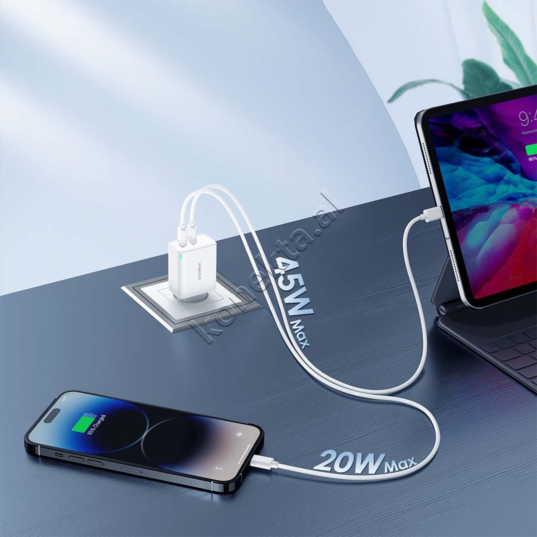 Choetech 65W Type-C Charger, 2 Ports - Thumbnail 6