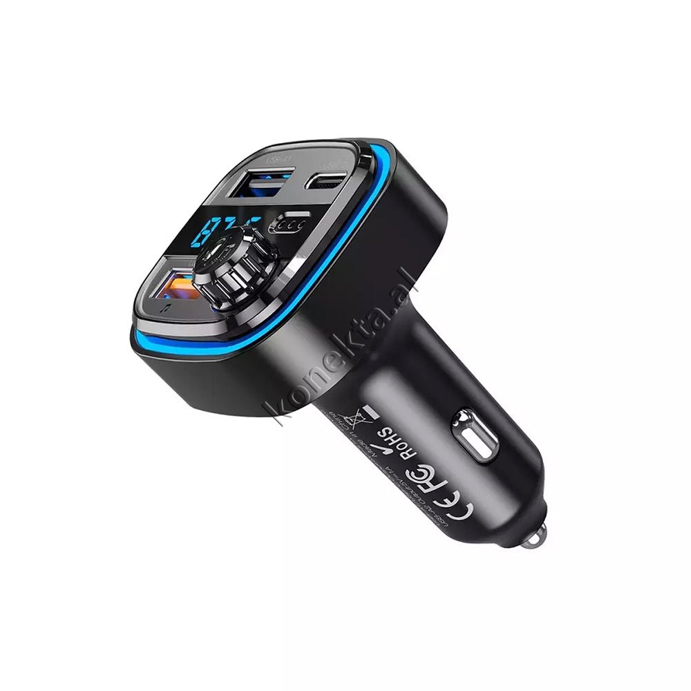 XO Adaptor Karikimi Me Ndricim, Panel Digjital Dhe Mp3 Me Bluetooth Per Makine - Thumbnail 5