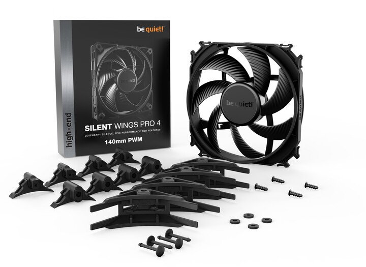 Be quiet! Silent Wings PRO 4 PWM Fan, 140mm - Thumbnail 5