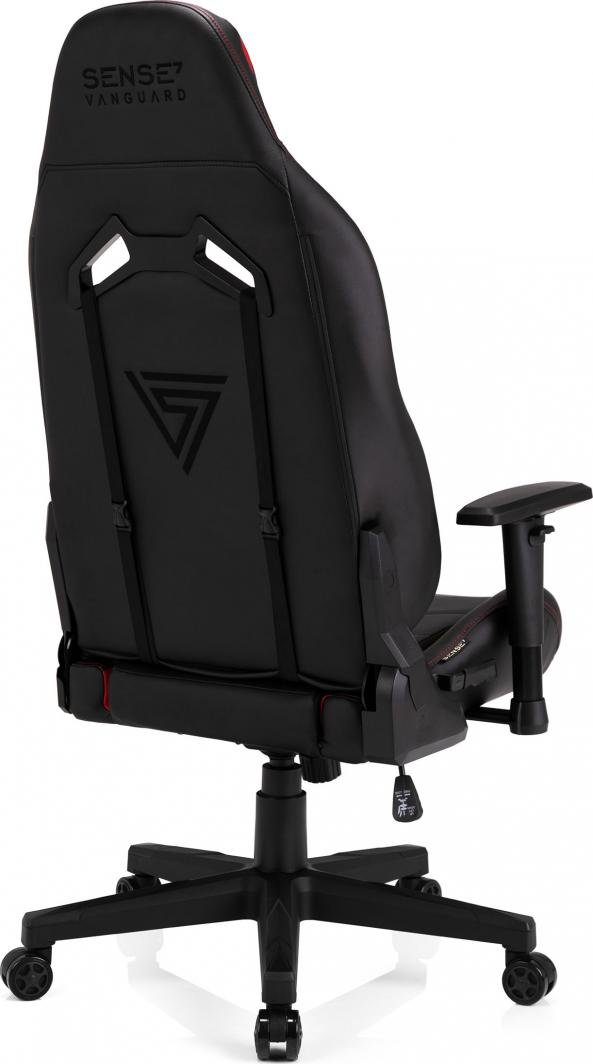 SENSE7 Vanguard Chair, Black/Red - Thumbnail 4