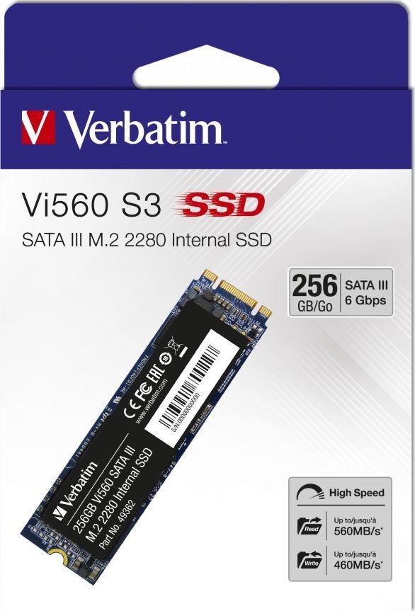 Verbatim Vi560 SSD, 256GB, M.2 2280 SATA III - Thumbnail 2