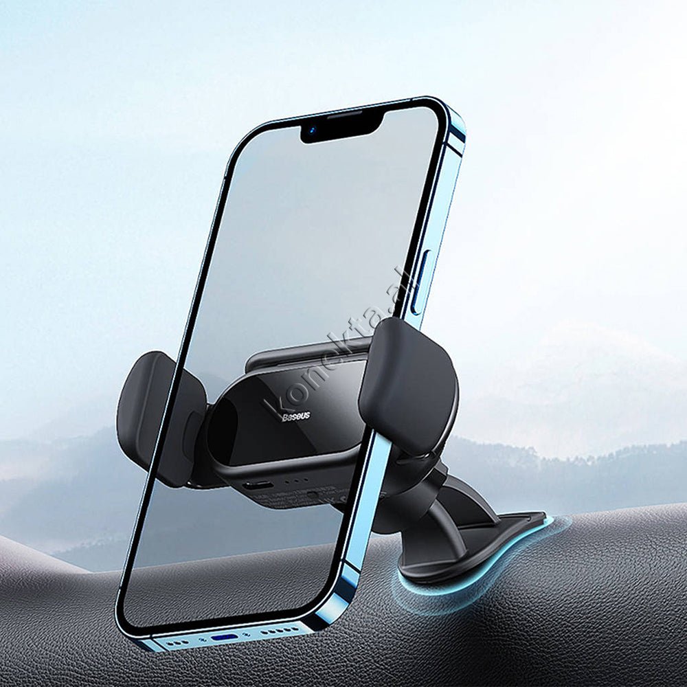 Baseus Car Phone Holder with Sensor Grip and Solar Panel - Thumbnail 18