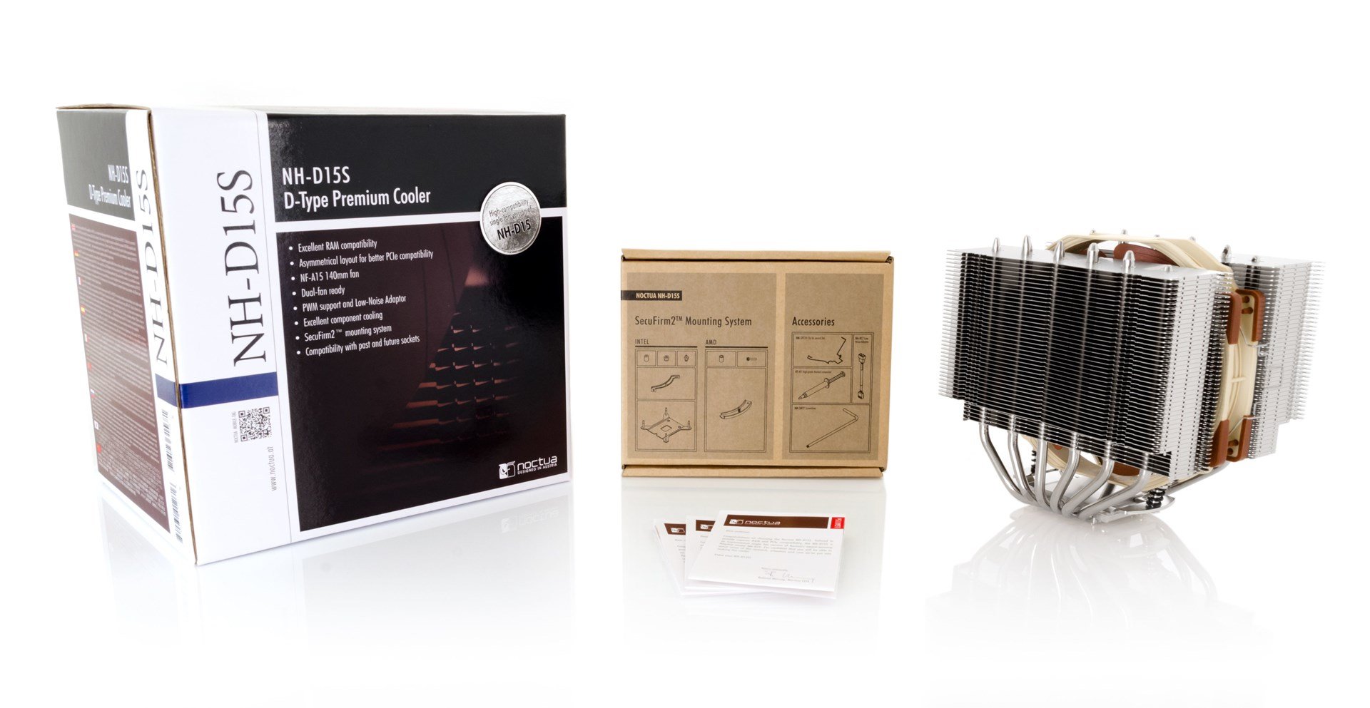 Noctua NH-D15S CPU Cooler, 14 cm - Thumbnail 4