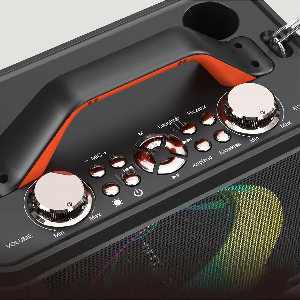 Moxom Bluetooth Speaker, 30W, Super Bass, with 2 Microphones for Karaoke - Thumbnail 6