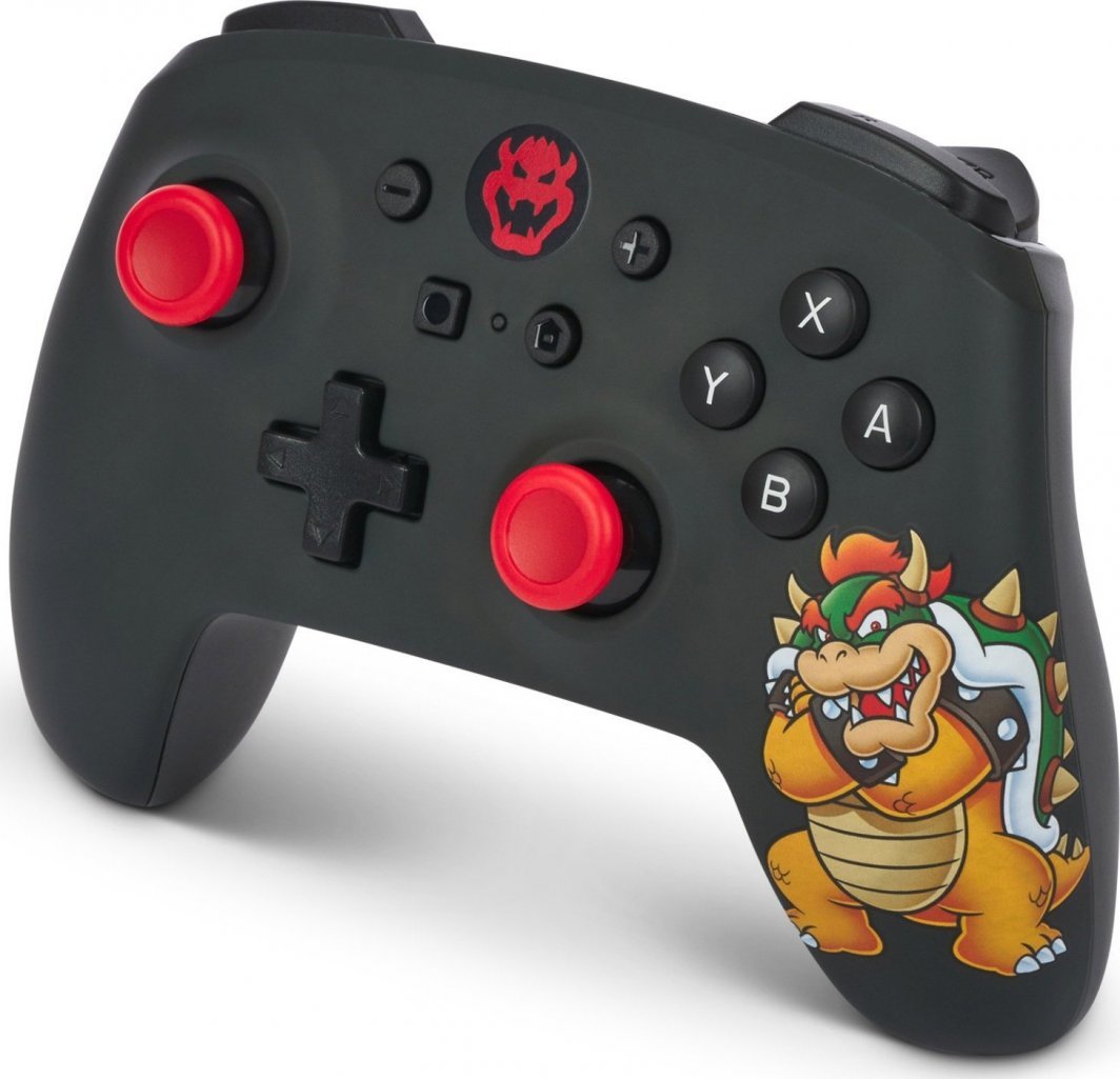 PowerA King Bowser Controller, Wireless, Black - Thumbnail 4