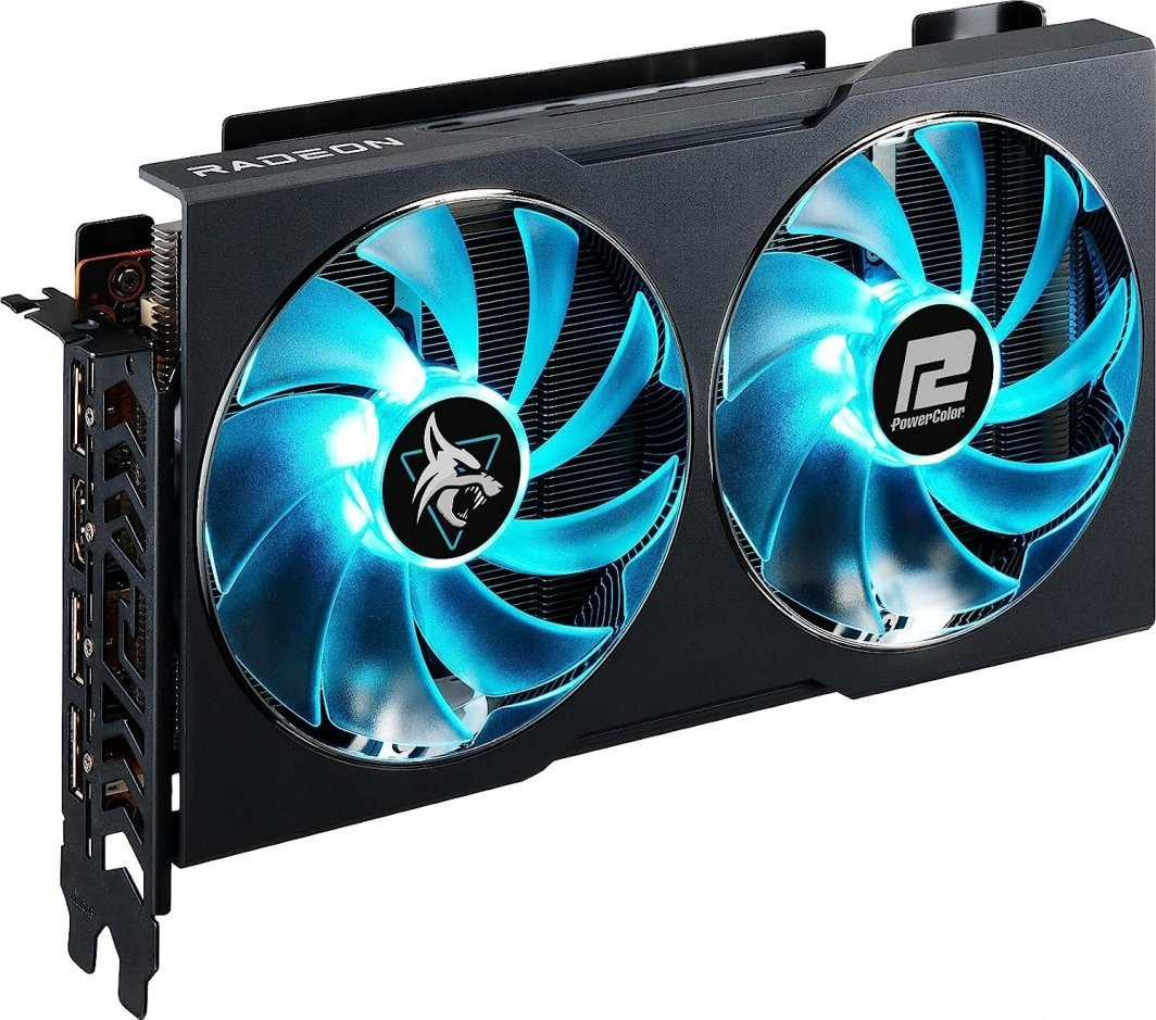 Power Color Radeon RX 7600 Hellhound Graphics Card, 8GB GDDR6 - Thumbnail 3