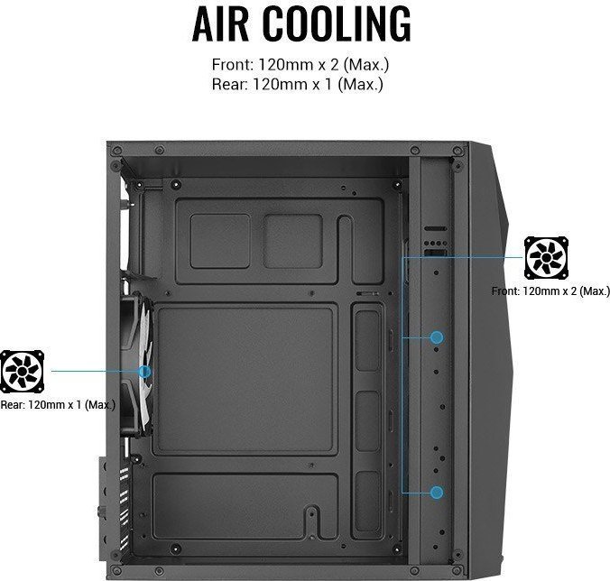 Aerocool Raider Mini Case, Mini Tower - Thumbnail 5