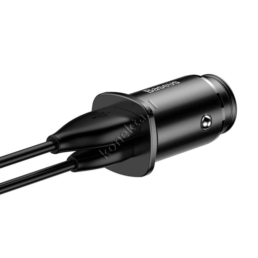 Baseus Adaptor Karikimi Inteligjent Per Makine 30w, E Zeze / E Kuqe / E Argjendte - Thumbnail 5