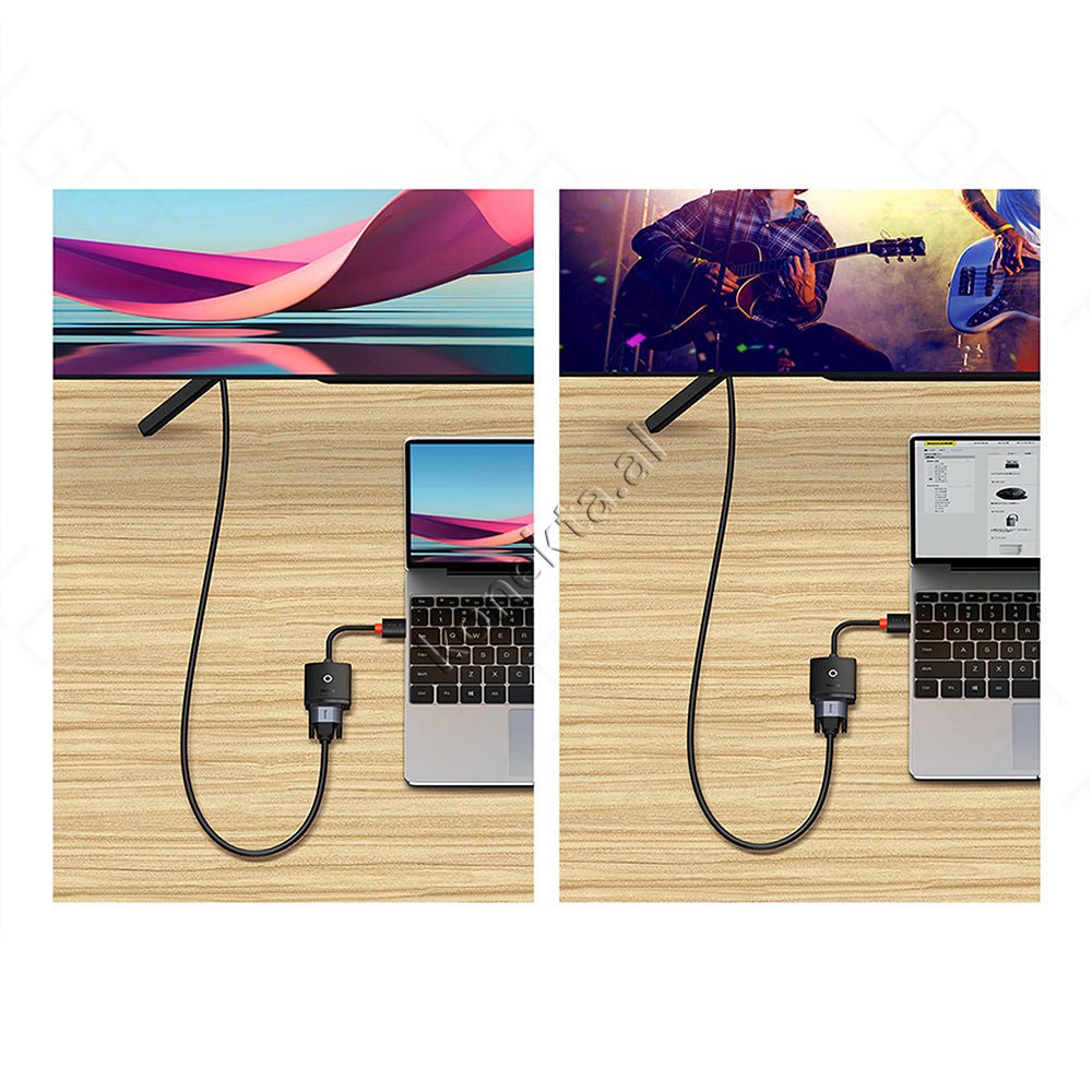 Baseus HDMI to VGA Adapter, Black - Thumbnail 9