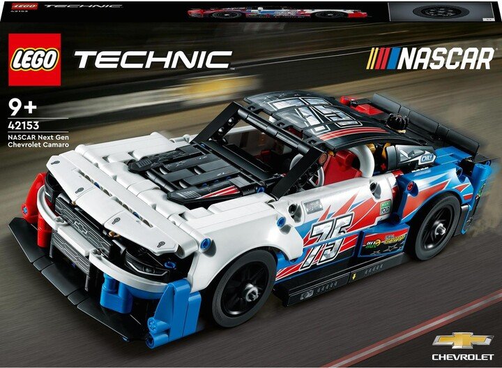 LEGO Technic 42153 NASCAR Next Gen Chevrolet Camaro ZL1 Set, 672 Pieces - Thumbnail 9