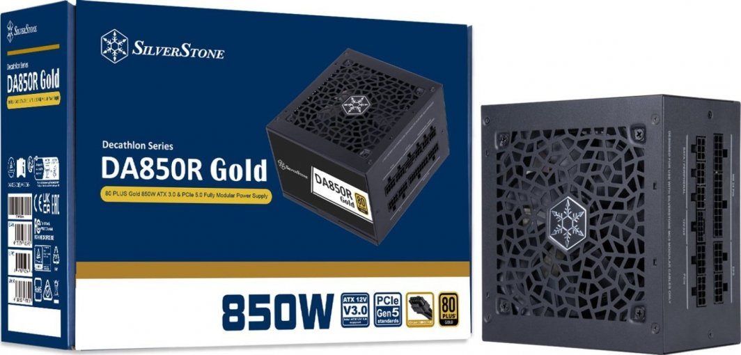 SilverStone DA850R Gold Power Supply, 850W, ATX 3.0 - Thumbnail 12
