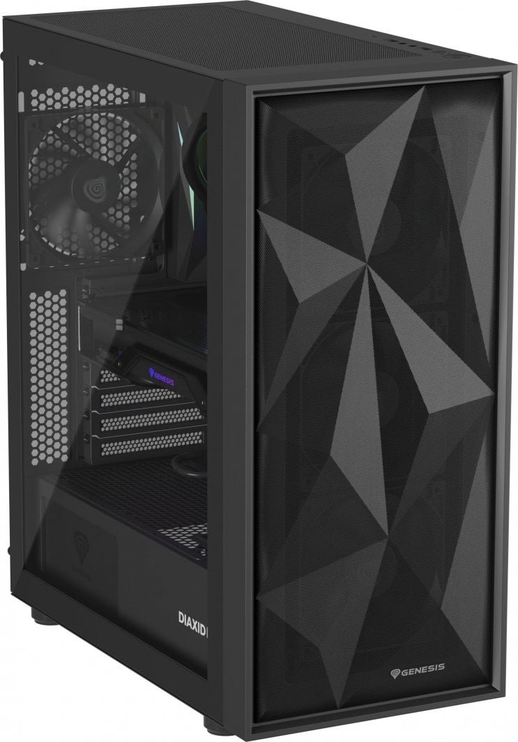 Genesis Diaxid 605F Case, Black, Midi Tower - Thumbnail 6