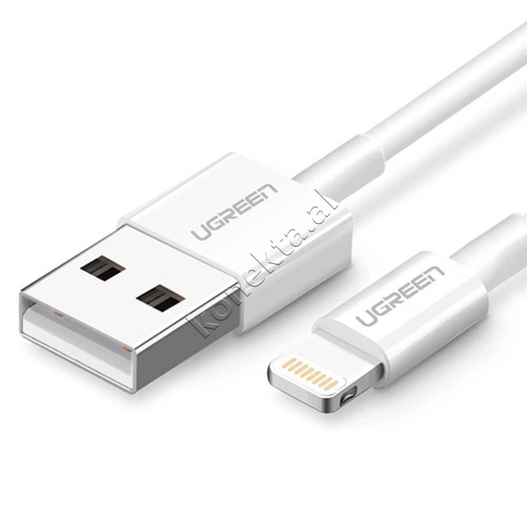 UGreen USB-A to Lightning Cable, White, 1m / 1.5m - Thumbnail 2