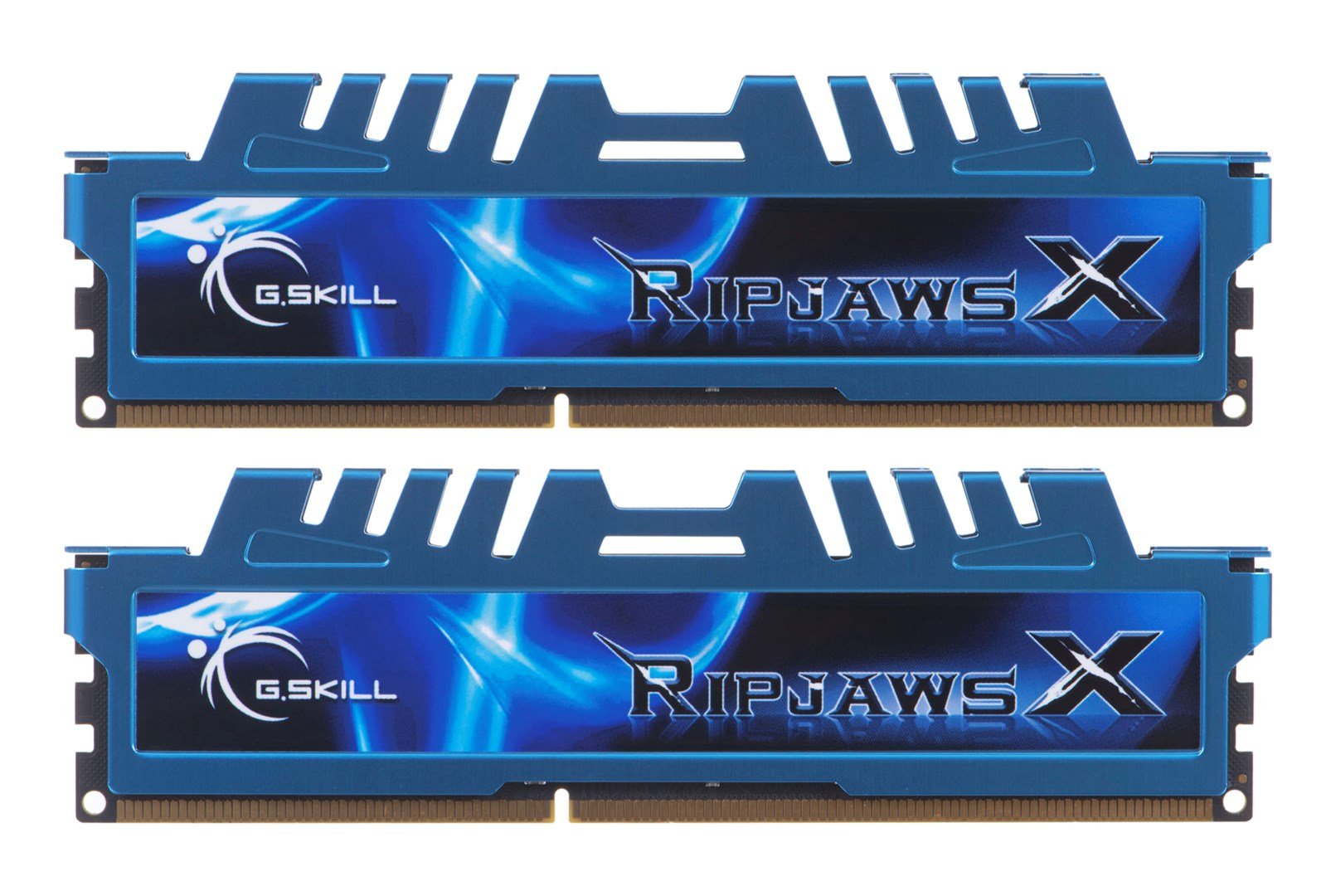 G.Skill Ripjaws X RAM, DDR3, 16GB, 1600 MHz, CL9, Blue - Image 1