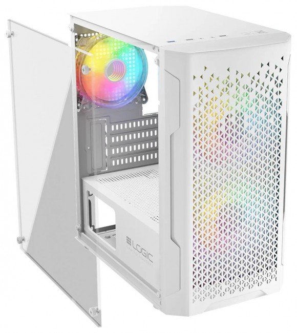 Logic Aramis ARGB Case, White - Thumbnail 3
