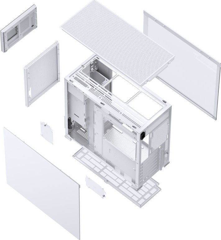 Jonsbo D41 Case, White, Mesh Screen, Midi Tower - Thumbnail 6