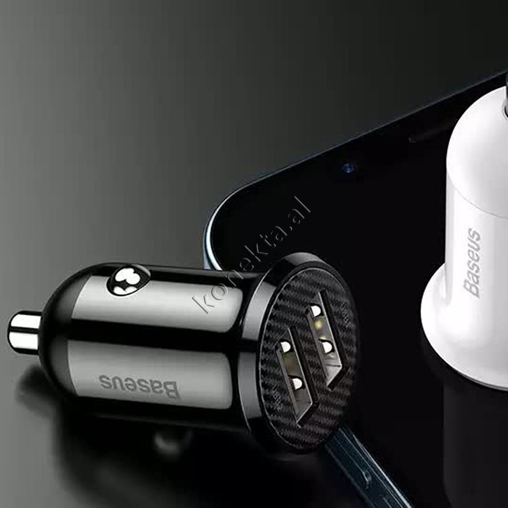 Baseus Car Charger, Black, Dual Port 4.8A - Thumbnail 11
