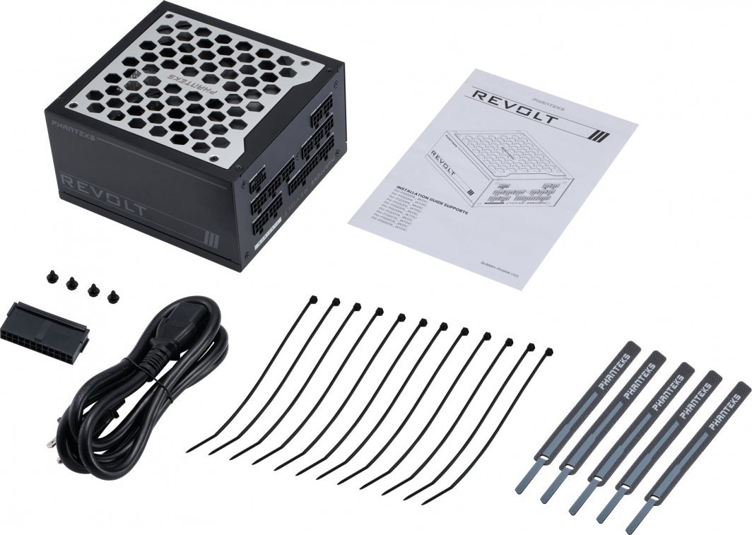 Phanteks Revolt PH-P1200PR_BK01C Power Supply, ATX 3.0, 1200W - Thumbnail 11