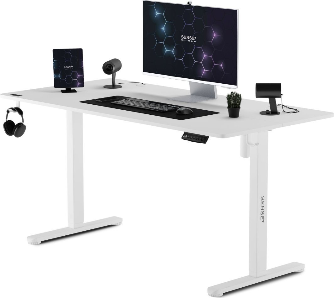 SENSE7 Nojo Table, 140cm x 70cm, White - Image 1