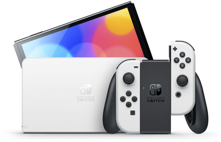 Nintendo Switch Console (OLED), White - Thumbnail 2