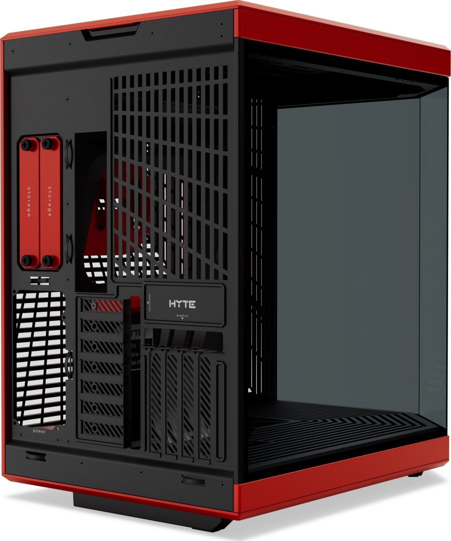 Hyte Y70 Case, Black/Red - Thumbnail 6