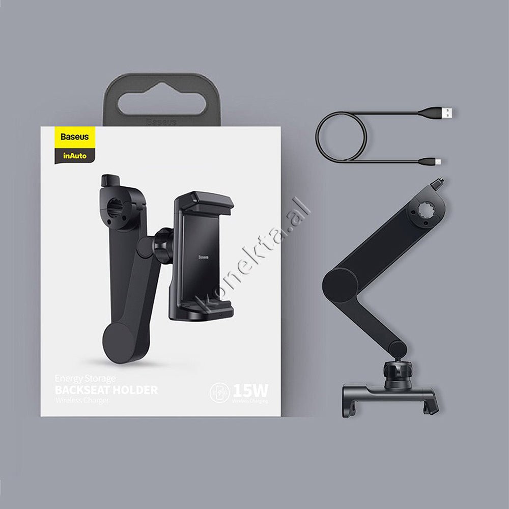 Baseus Wireless Charger Car Phone Holder, 15W - Thumbnail 16