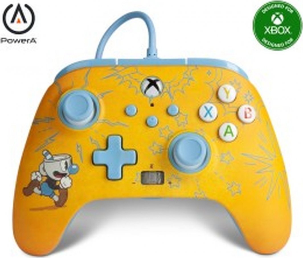 PowerA XS Enhanced Cuphead Controller, Wired, Yellow - Thumbnail 11