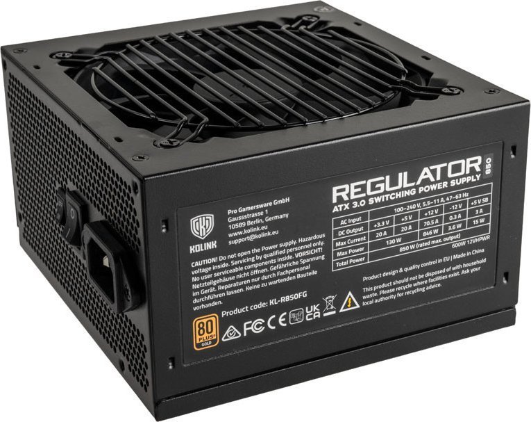 Kolink Regulator KL-R850FG Power Supply, 850W - Image 1