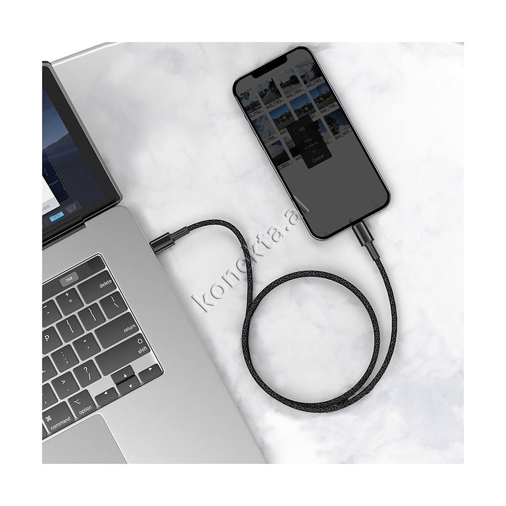 Baseus 2 Ne 1 Type-C Ne Lightning Cable, Fast Charge 20W, PD Protocol, 1m, Black - Thumbnail 10