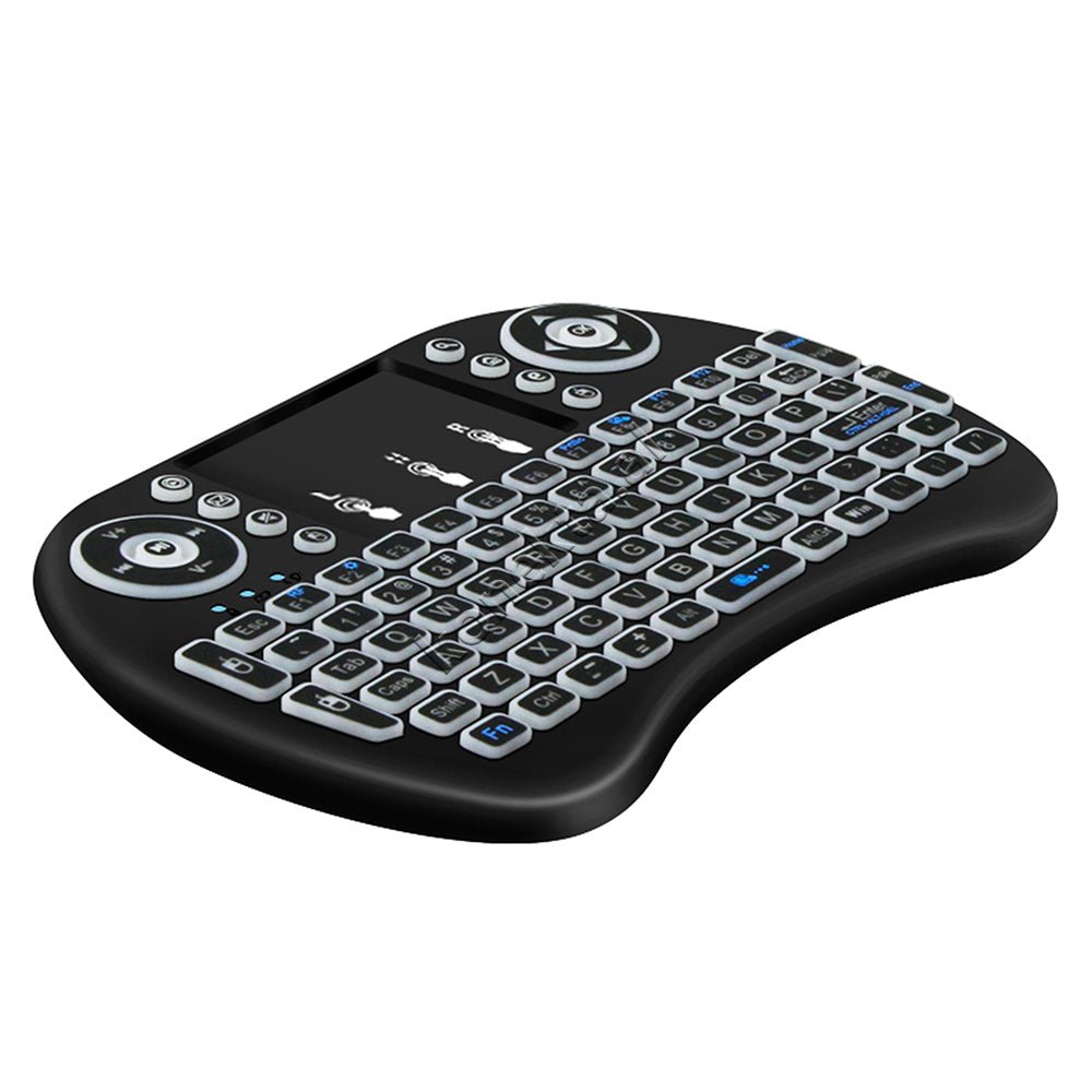 Tjetertjeter i8 Wireless Remote Control, Black, RGB Lighting, Keyboard and Mouse Combo - Thumbnail 12
