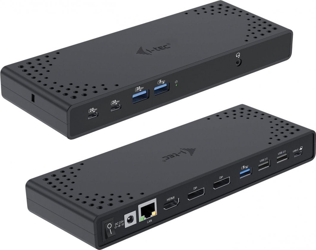 I-Tec USB-C Triple Display Gen 2 Docking Station, Power Delivery 100W - Image 1