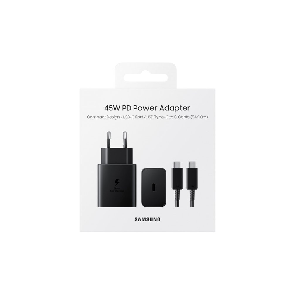 Samsung 45W PD Adapter, USB-C, Kuti e Gjate - Image 1