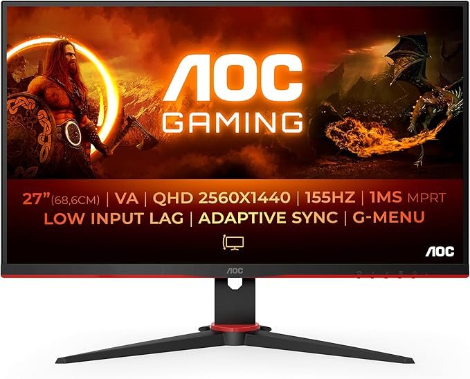 AOC Q27G2E/BK Gaming Monitor, 27" - Image 1