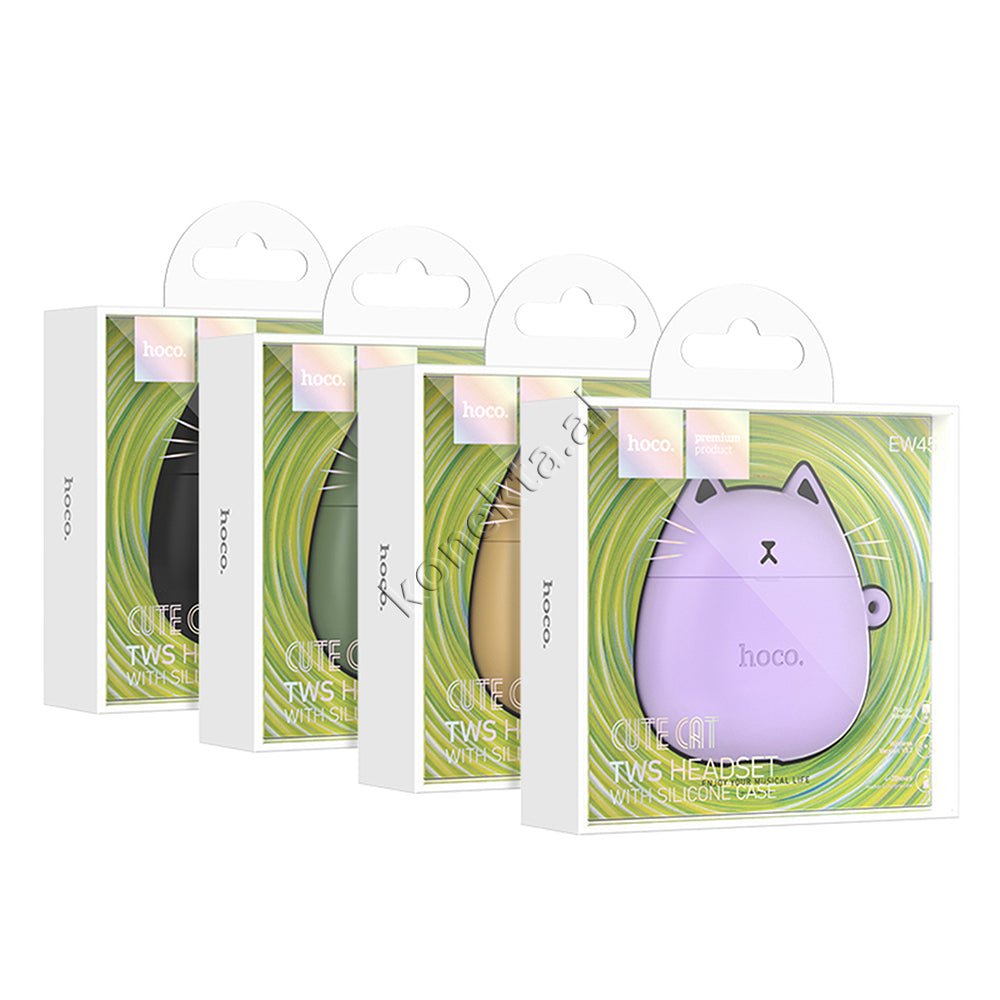 Hoco Bluetooth Earbuds with Silicone Cover - Thumbnail 2