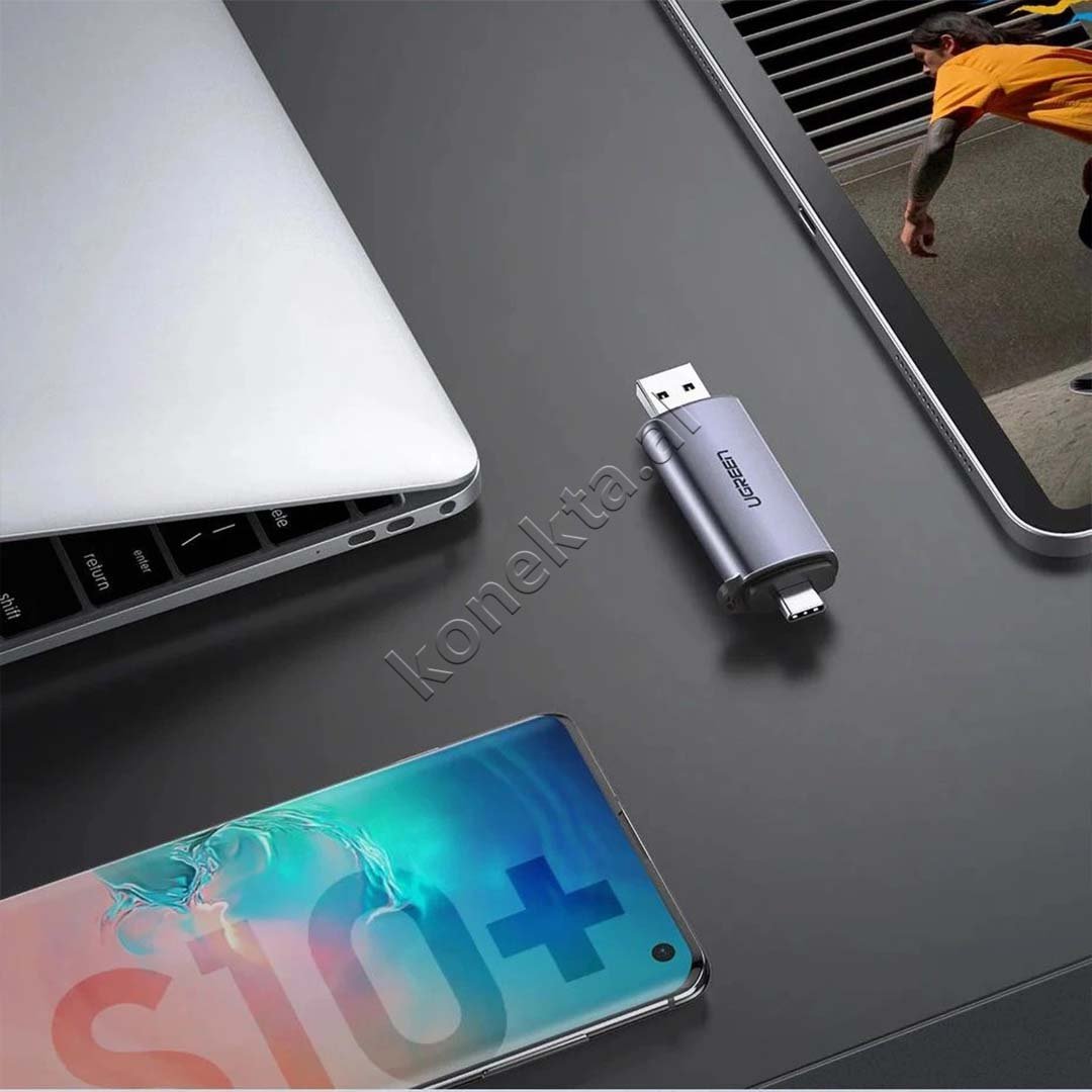 UGreen USB Card Reader with USB-A and USB-C Ports for TF and SD Cards - Thumbnail 9