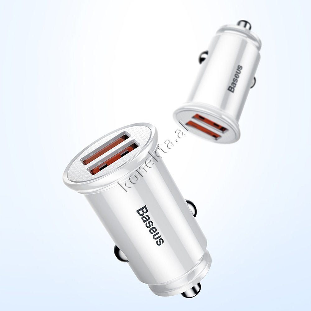 Baseus 30W Quick Charge Car Charger, Black / White - Thumbnail 13