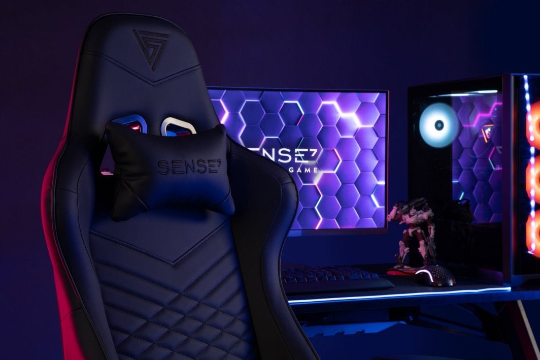 SENSE7 Spellcaster Gaming Chair, Black/Blue - Thumbnail 14