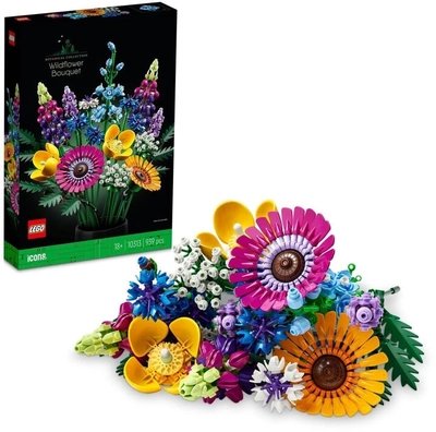 LEGO Icons 10313 Meadow Flower Bouquet, 939 pieces - Image 1