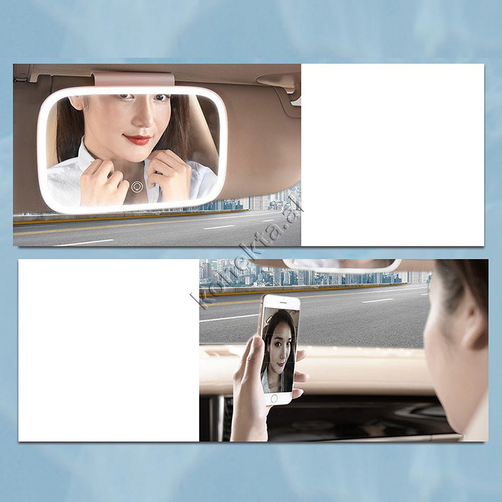 Baseus Delicate Queen Car Makeup Mirror with Light - Thumbnail 14