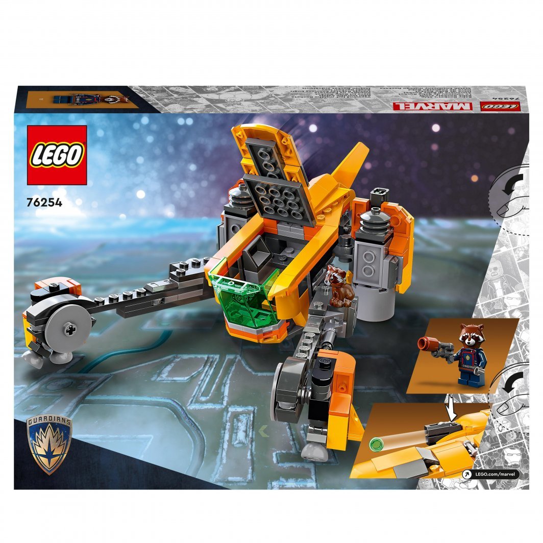 LEGO Marvel 76254 Little Rocket's Spaceship, 330 pjesë - Thumbnail 7