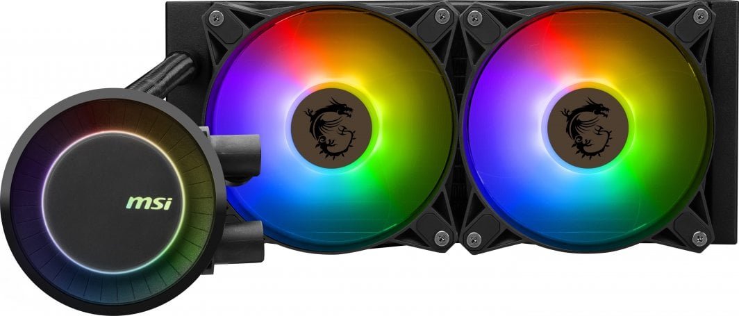 MSI MAG CoreLiquid E240 Water Cooler, 240mm, ARGB, Black - Thumbnail 2