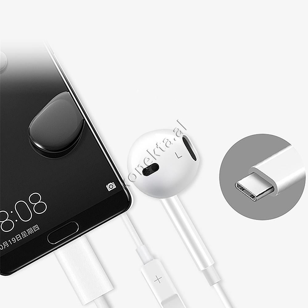 MOXOM Bluetooth Type-C Headphones, White - Thumbnail 4