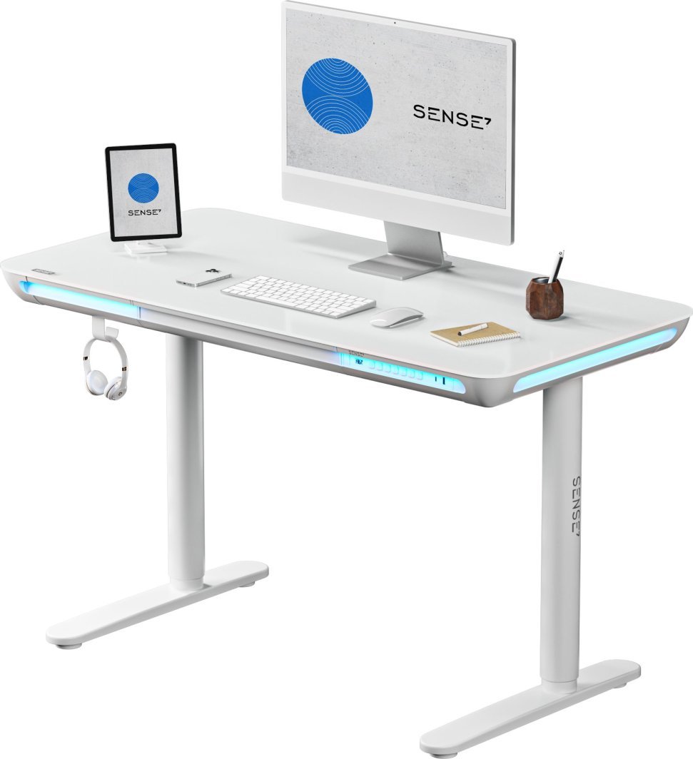 SENSE7 NOMO Table, 120 cm x 60 cm, White - Image 1
