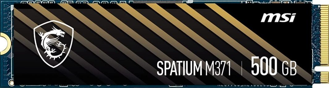 MSI Spatium M371 SSD, 500GB, M.2 2280 PCI-E x4 Gen3 NVMe - Image 1