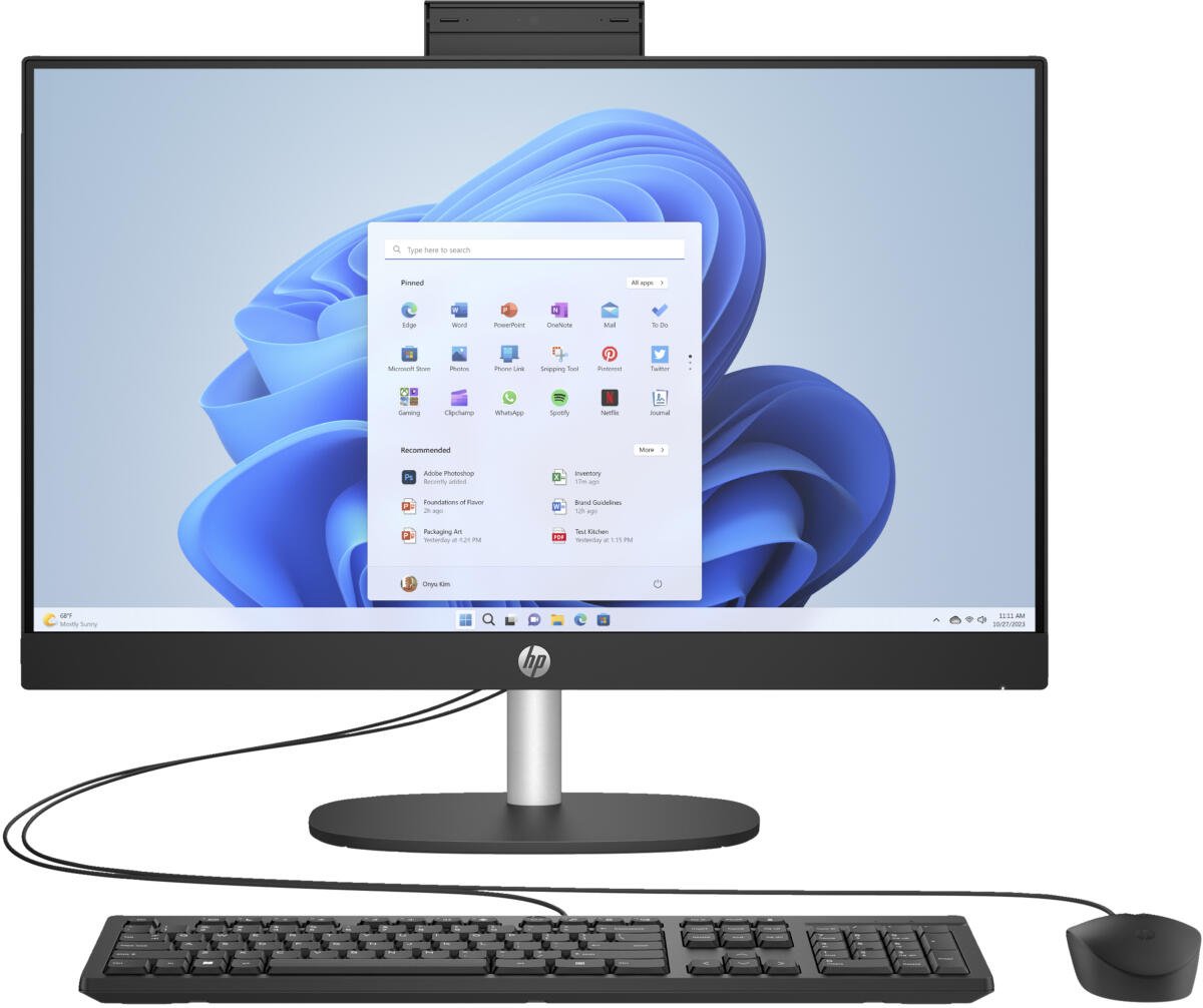 HP AIO 24-CR0111 All-in-One PC, 23.8 Inch Touch Screen, 16GB RAM, 512GB SSD - Image 1