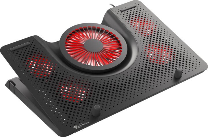 Genesis Cooling Oxid 550 Cooler Pad, 15.6-17.3 inch, 5 Fans, Red LED - Thumbnail 11