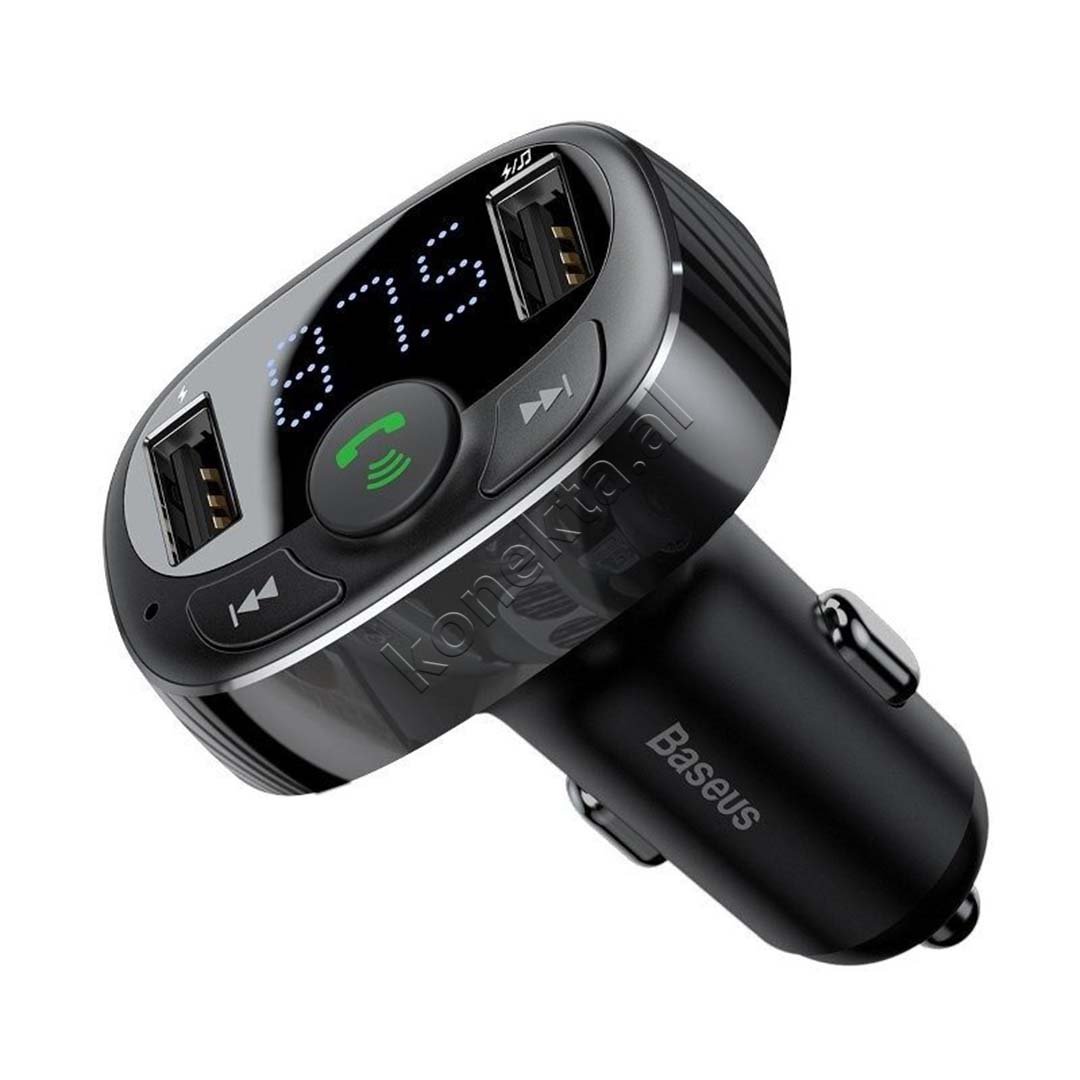 Baseus Car Bluetooth MP3 Adapter with 2 USB Ports and TF Card - Thumbnail 2