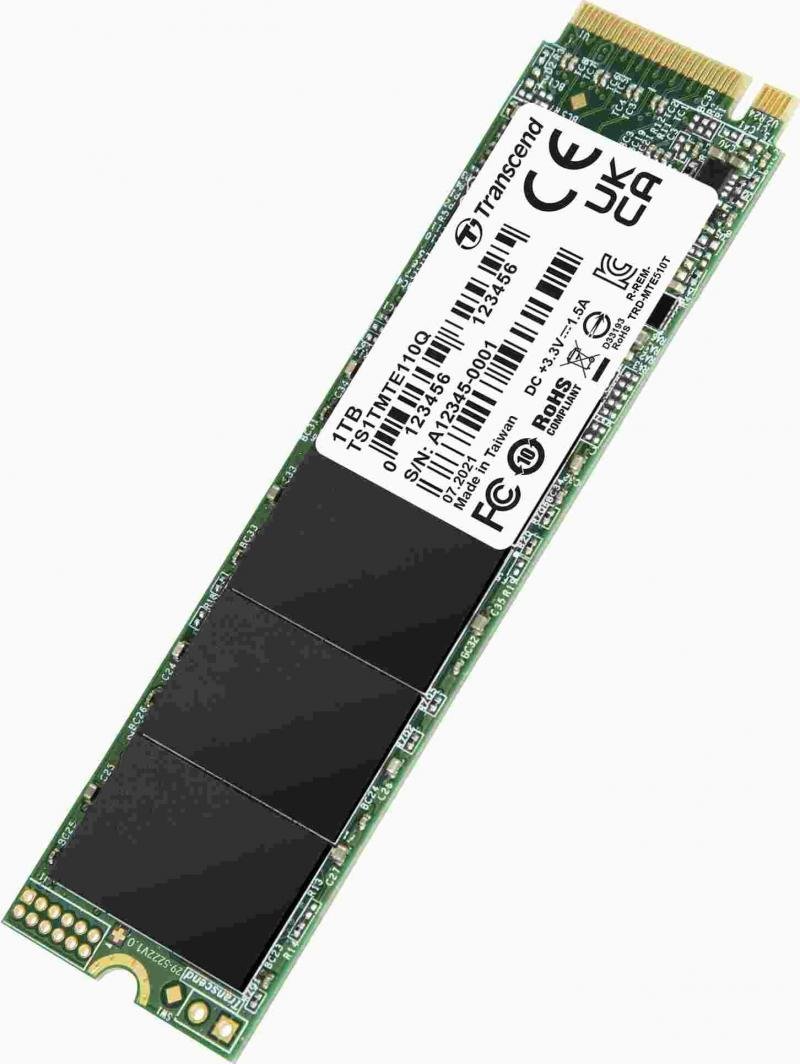 Transcend 110Q SSD, 1TB, M.2 2280 PCI-E x4 Gen3 NVMe - Thumbnail 2