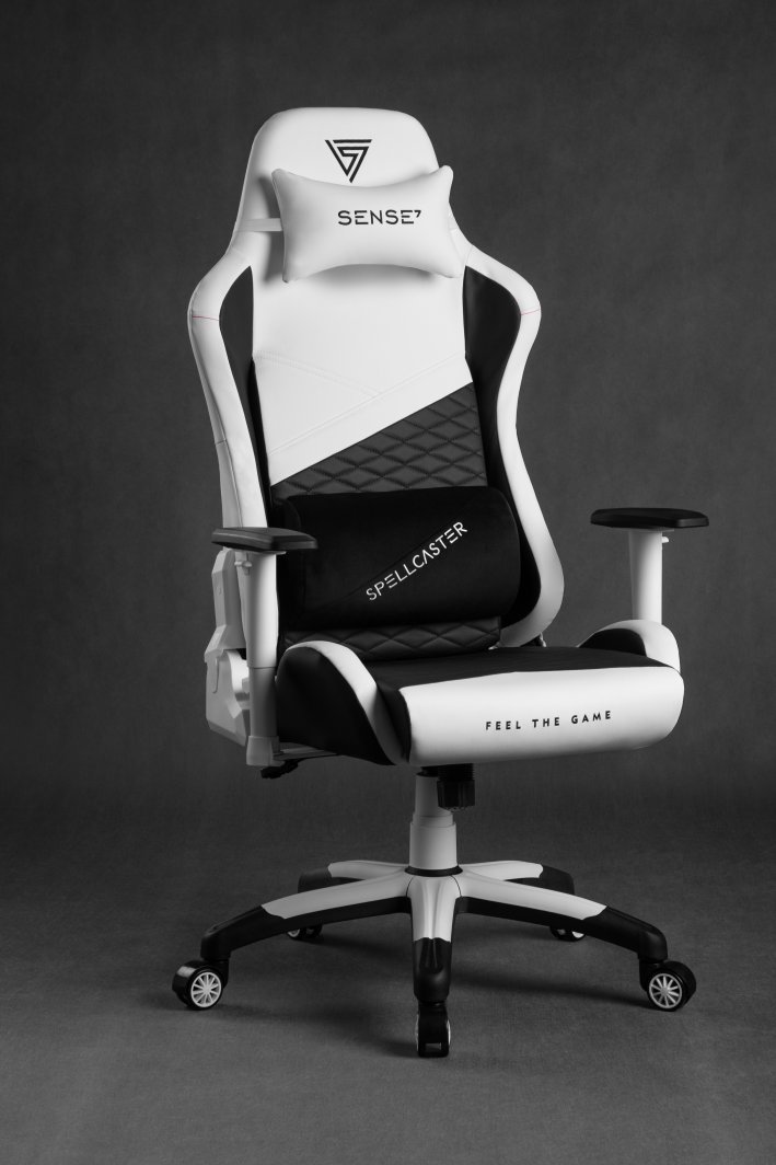 SENSE7 Spellcaster Senshi Edition Gaming Chair, XL, White - Thumbnail 8